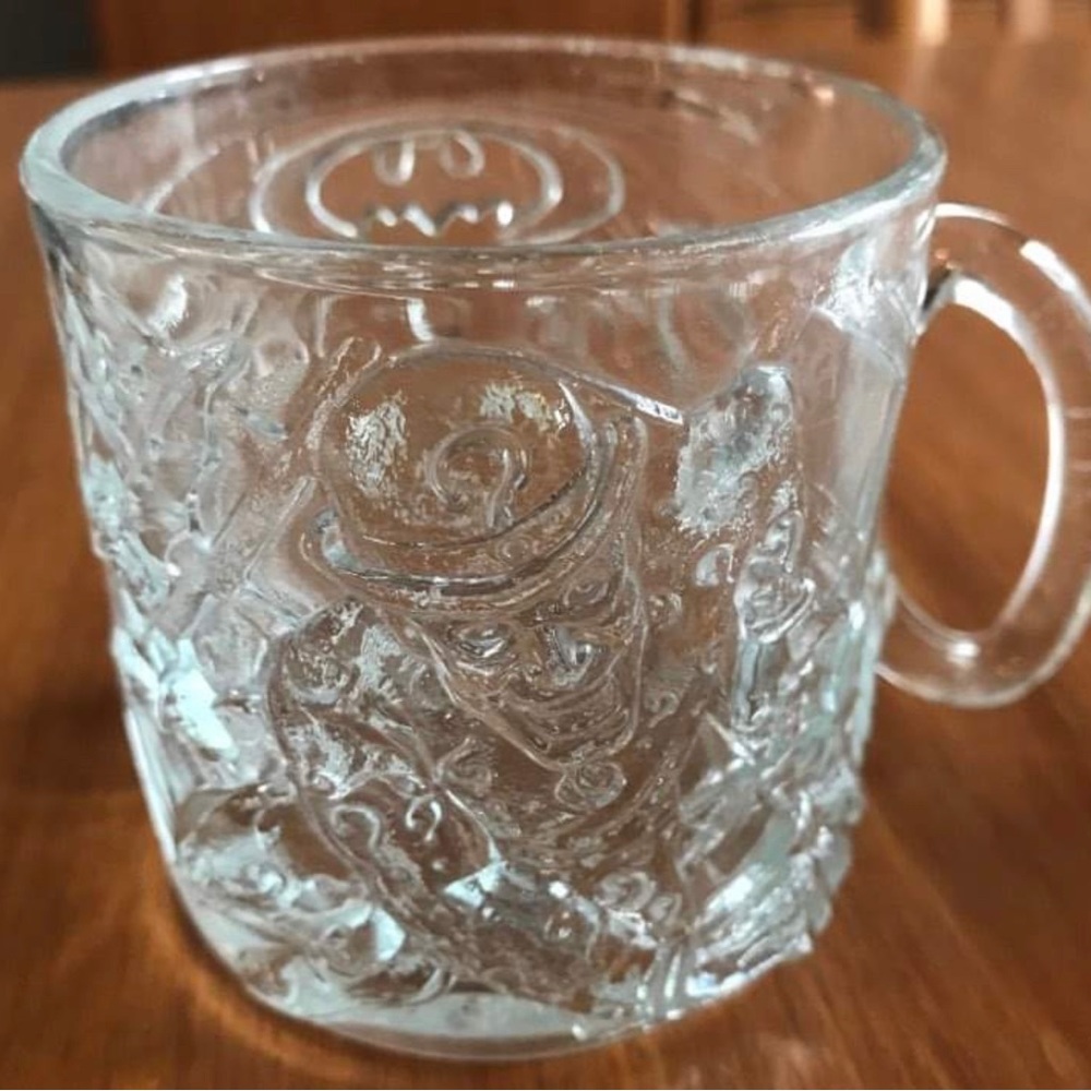 Vintage, Collectible Glass Mug (The Riddler) McDonald’s Batman Forever:1995.